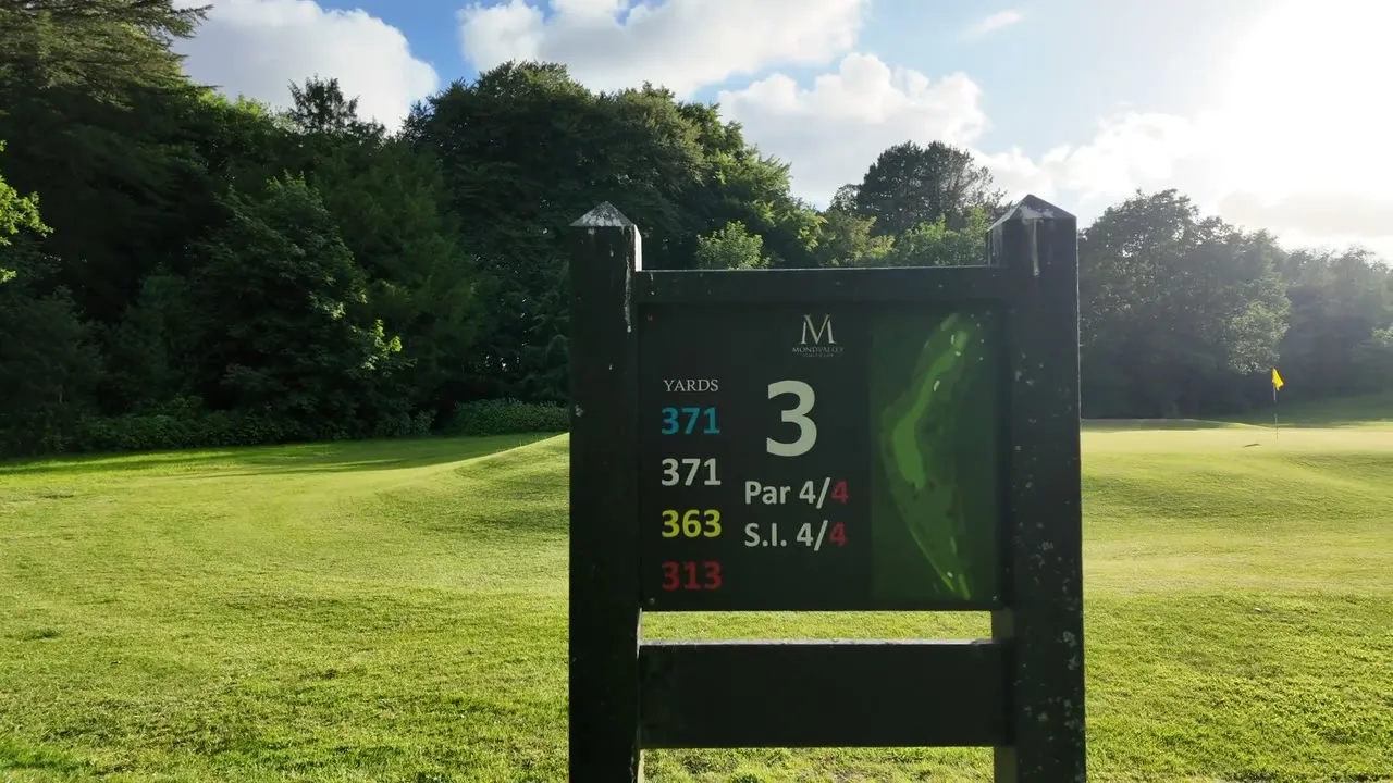 Flyover video of hole 3, Convent