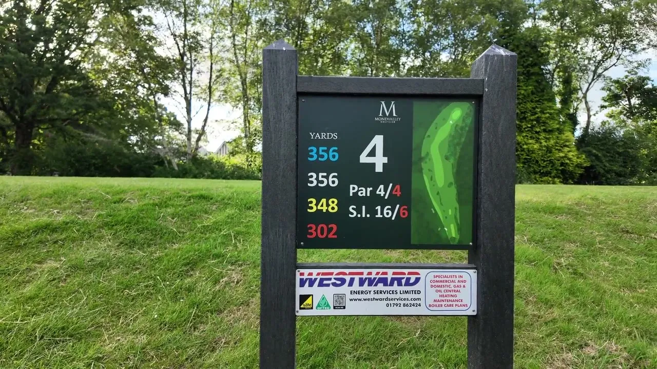Flyover video of hole 4, Ludwig