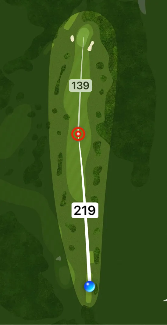 Aerial plan of hole 5, Cottage