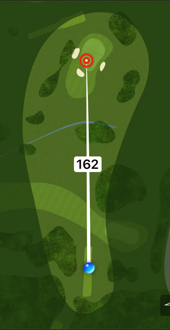 Aerial plan of hole 6, Beech Tree