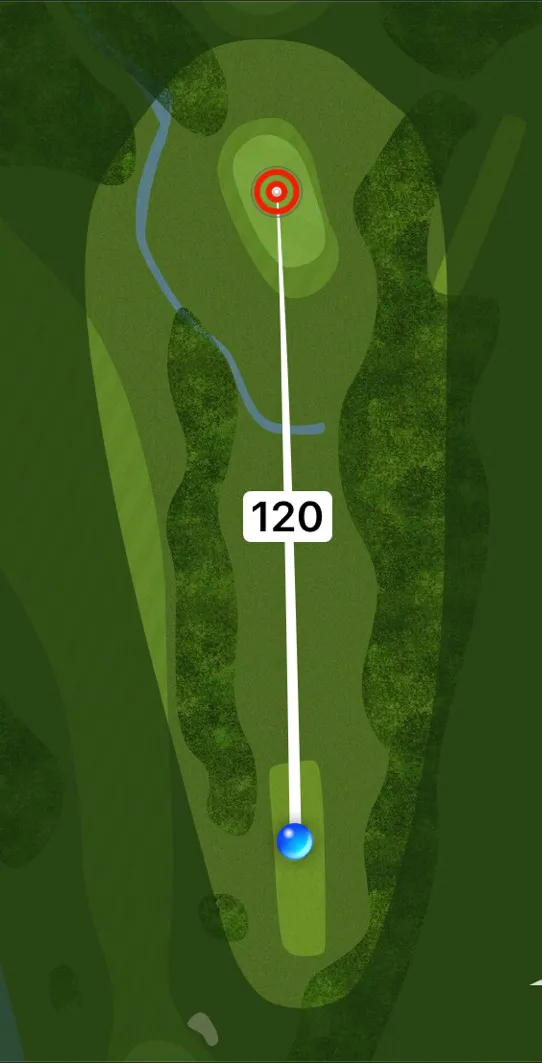 Aerial plan of hole 13, Plateau