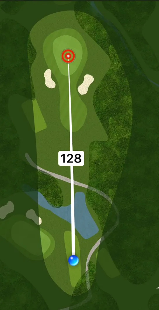 Aerial plan of hole 15, Jacks