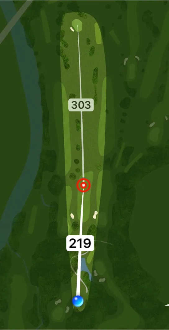 Aerial plan of hole 16, Burma Road