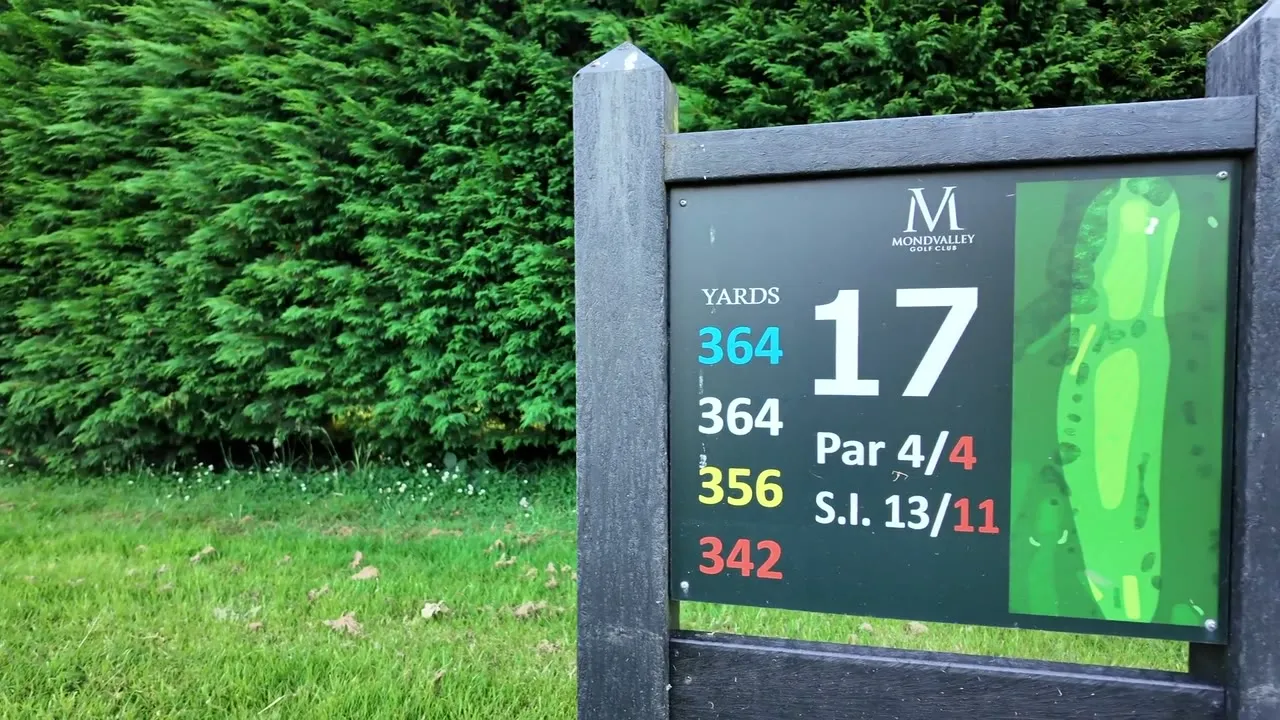 Flyover video of hole 17, The Meadow