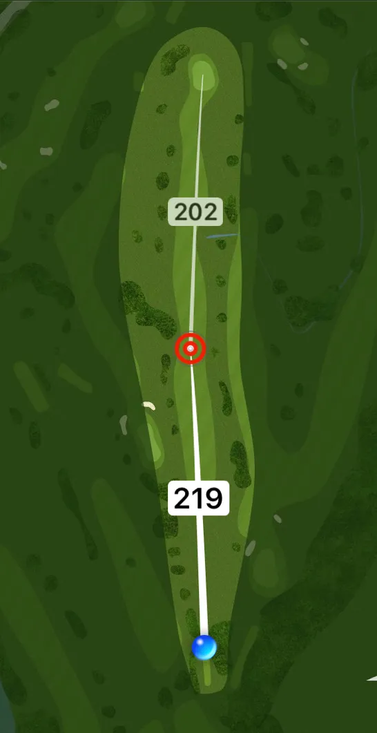 Aerial plan of hole 18, Home